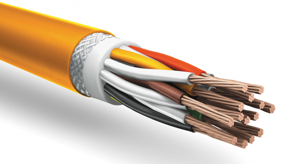 Огнестойкий кабель КуПе Кнг А FRHF ХЛ с проволочной броней для внешней прокладки в системах промышленной автоматики